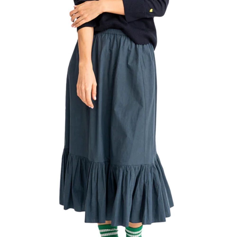 Kerri Rosenthal Madeleine Maxi Skirt- Midnight -Medium